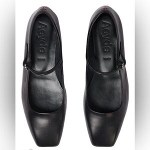 Aeyde Women’s Black Leather Mary Jane’s